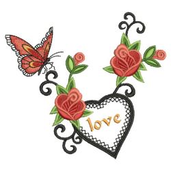 Red Roses Garden 12(Sm) machine embroidery designs