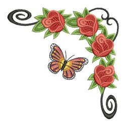Red Roses Garden 15(Md) machine embroidery designs