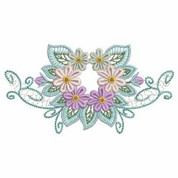 Heirloom Daisies 05 machine embroidery designs