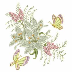 Blooming Lilies 02(Sm) machine embroidery designs