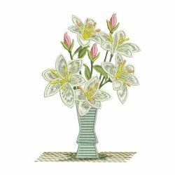 Blooming Lilies 05(Sm) machine embroidery designs