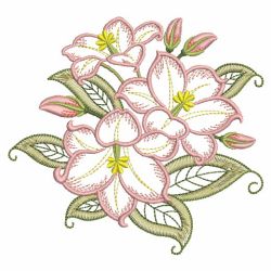 Blooming Lilies 07(Md) machine embroidery designs