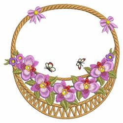 Assorted Floral Baskets 10(Lg) machine embroidery designs