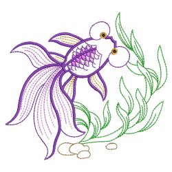 Vintage Goldfish 04(Lg) machine embroidery designs