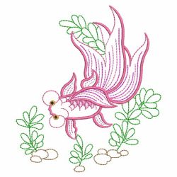 Vintage Goldfish 07(Md) machine embroidery designs