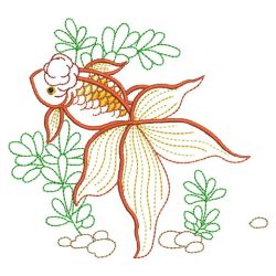 Vintage Goldfish 09(Md) machine embroidery designs