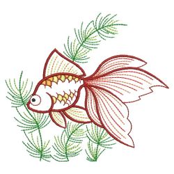 Vintage Goldfish 10(Lg) machine embroidery designs