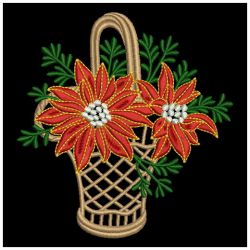 Poinsettia_Christmas Florals 03(Lg) machine embroidery designs