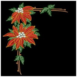 Poinsettia_Christmas Florals 07(Md) machine embroidery designs