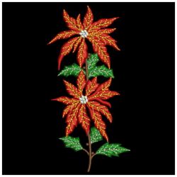 Poinsettia_Christmas Florals 08(Md) machine embroidery designs