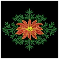 Poinsettia_Christmas Florals 10(Sm) machine embroidery designs