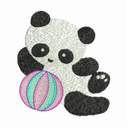 Cuddly Pandas 09 machine embroidery designs