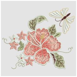 Hibiscus Delight 04(Md) machine embroidery designs