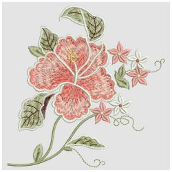 Hibiscus Delight 05(Md) machine embroidery designs