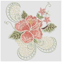 Hibiscus Delight 09(Lg) machine embroidery designs
