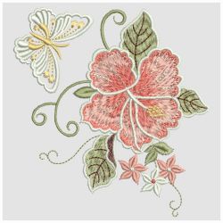 Hibiscus Delight 10(Lg) machine embroidery designs