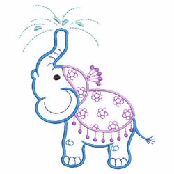Elephant Cuties 05(Md) machine embroidery designs