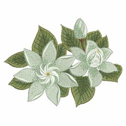 Gardenias 01(Lg) machine embroidery designs