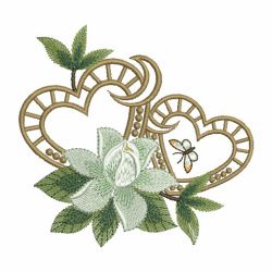 Gardenias 10(Lg) machine embroidery designs