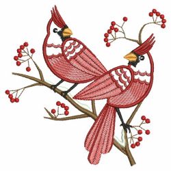 Christmas Cardinals 07(Sm) machine embroidery designs