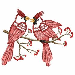 Christmas Cardinals 09(Lg) machine embroidery designs