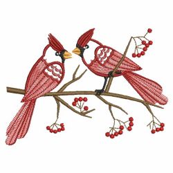 Christmas Cardinals 10(Md) machine embroidery designs
