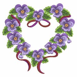 Pansy Delight 2 04(Lg) machine embroidery designs