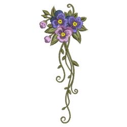 Pansy Delight 2 12(Lg) machine embroidery designs