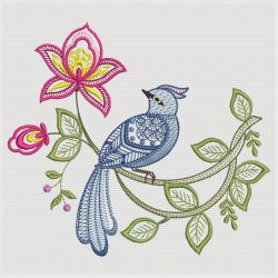 Jacobean Floral Birds 01(Md) machine embroidery designs