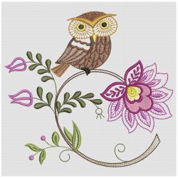 Jacobean Floral Birds 02(Sm) machine embroidery designs