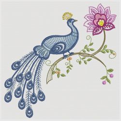 Jacobean Floral Birds 04(Lg) machine embroidery designs