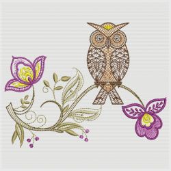 Jacobean Floral Birds 08(Sm) machine embroidery designs