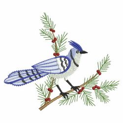 Winter Blue Jay 01(Sm) machine embroidery designs