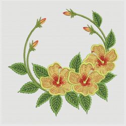 Tropical Hibiscus 05(Md) machine embroidery designs