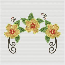 Tropical Hibiscus 07(Sm) machine embroidery designs