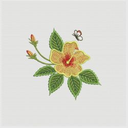 Tropical Hibiscus 08(Lg) machine embroidery designs