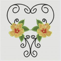 Tropical Hibiscus 09(Lg) machine embroidery designs