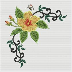 Tropical Hibiscus 10(Lg) machine embroidery designs