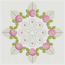 Bullion Rose Quilt 05(Lg) machine embroidery designs