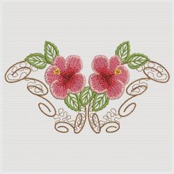 Tropical Hibiscus 2 10(Lg) machine embroidery designs