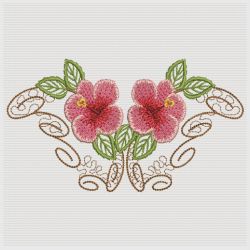 Tropical Hibiscus 2 10(Sm) machine embroidery designs