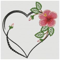 Tropical Hibiscus 2 12(Sm) machine embroidery designs