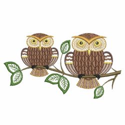Retro Owl 01(Md) machine embroidery designs