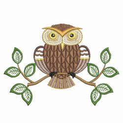 Retro Owl 02(Md) machine embroidery designs