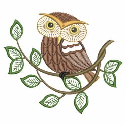 Retro Owl 03(Md) machine embroidery designs