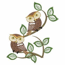 Retro Owl 05(Md) machine embroidery designs