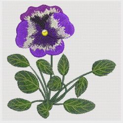 Pretty Pansy 01(Lg) machine embroidery designs