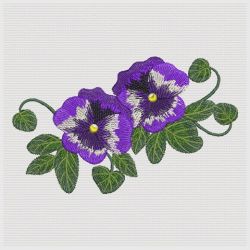 Pretty Pansy 02(Lg) machine embroidery designs