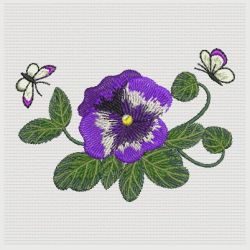 Pretty Pansy 03(Lg) machine embroidery designs