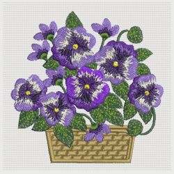 Pretty Pansy 05(Lg) machine embroidery designs